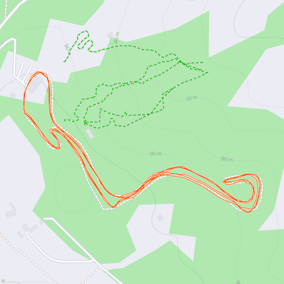 Map of the activity, Kingdom Parkrun with Julie