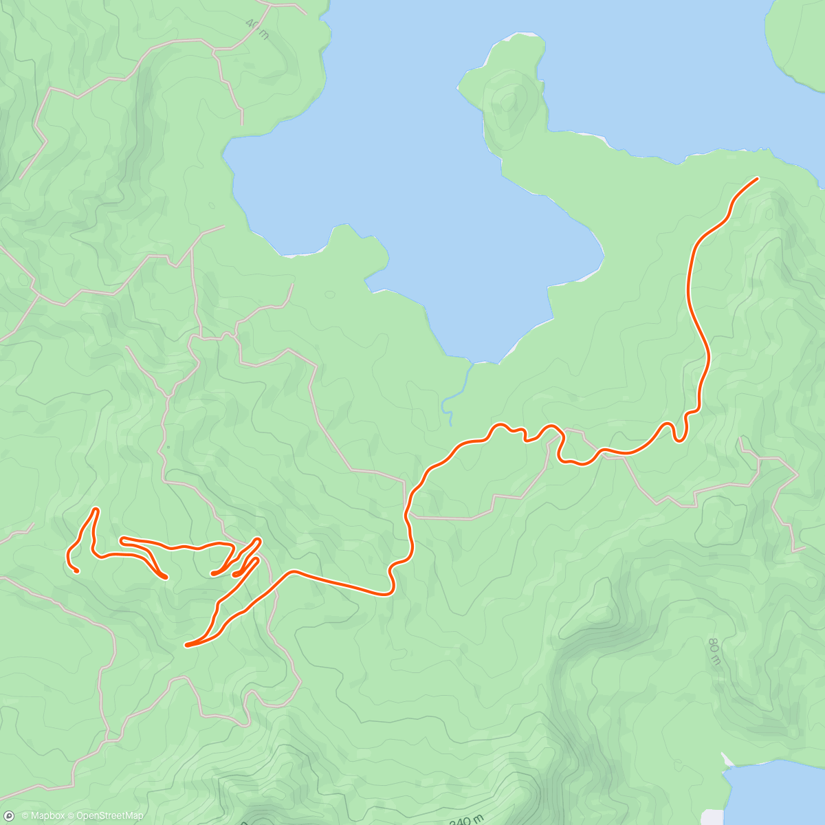 Map of the activity, Zwift - Carl Cole (Atom X)'s Meetup on Road to Sky in Watopia