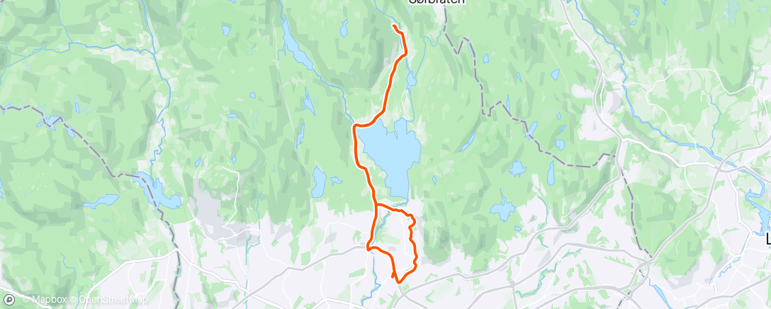 Map of the activity, Maridalen inn og ut