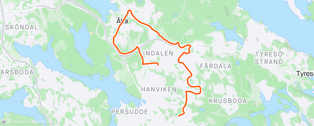 アクティビティ「Omväg」の地図