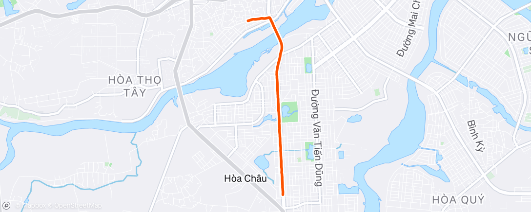 Map of the activity, Lunch Run