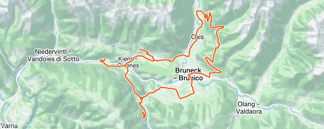 Map of the activity, Morgenausfahrt