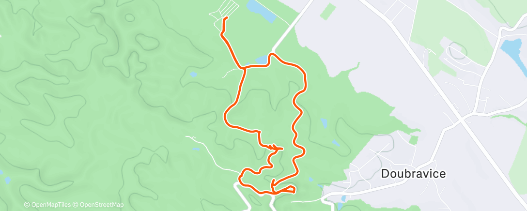 Map of the activity, Morning Hike
