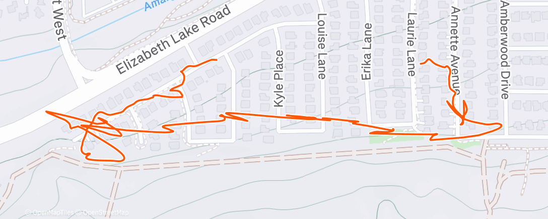 Карта физической активности (Strava has gone crazy Only 1.25 miles
Hannah)