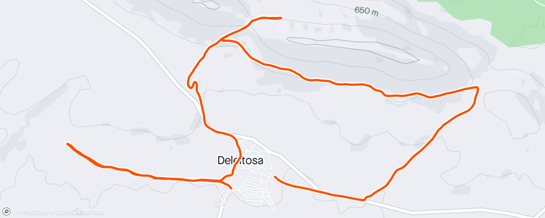 Map of the activity, Trail en la Breña 🇪🇸