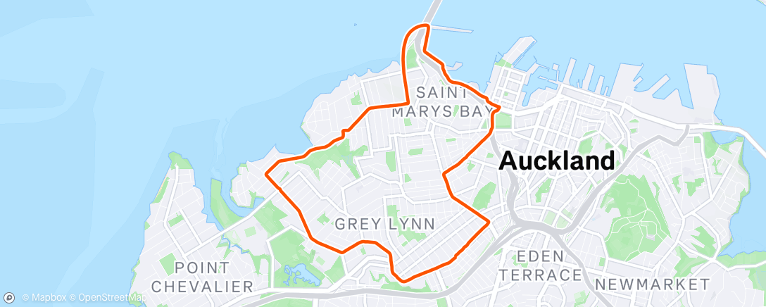 Map of the activity, Lunch Run