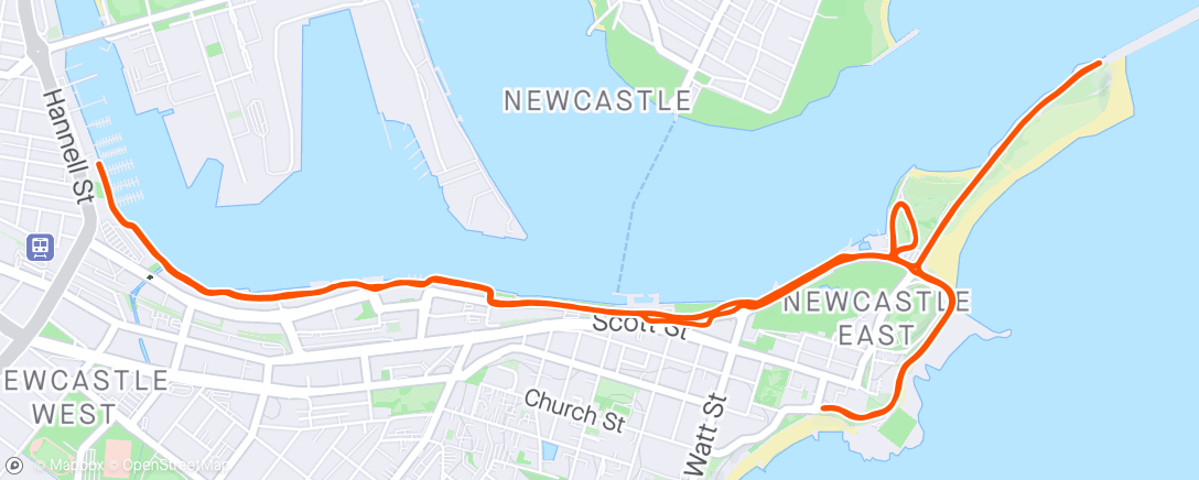 Map of the activity, Newcastle Marathon - 3 39