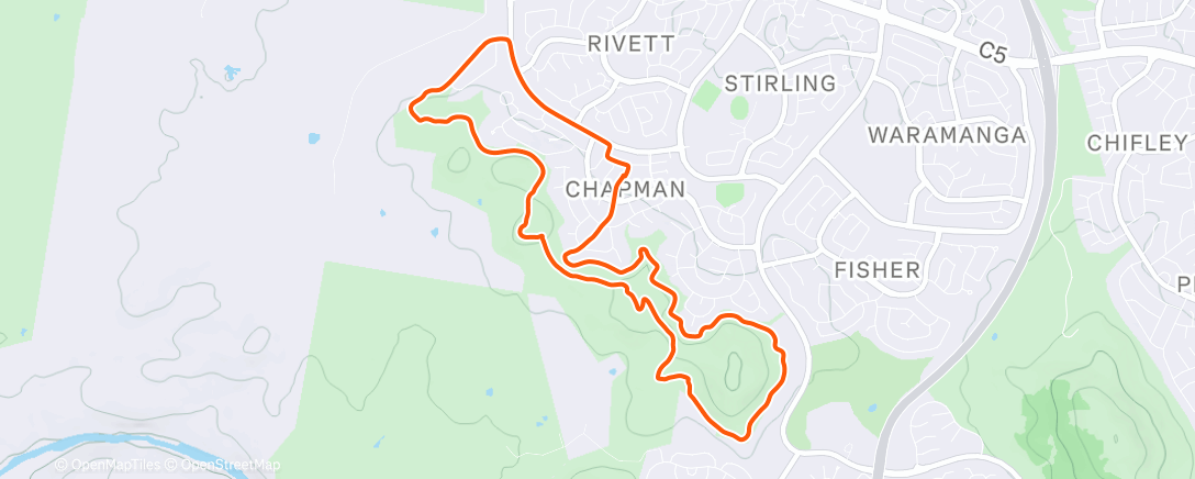 Map of the activity, Morning Mountain Bike Ride