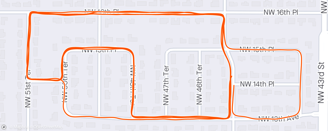 Map of the activity, Afternoon Run (5)