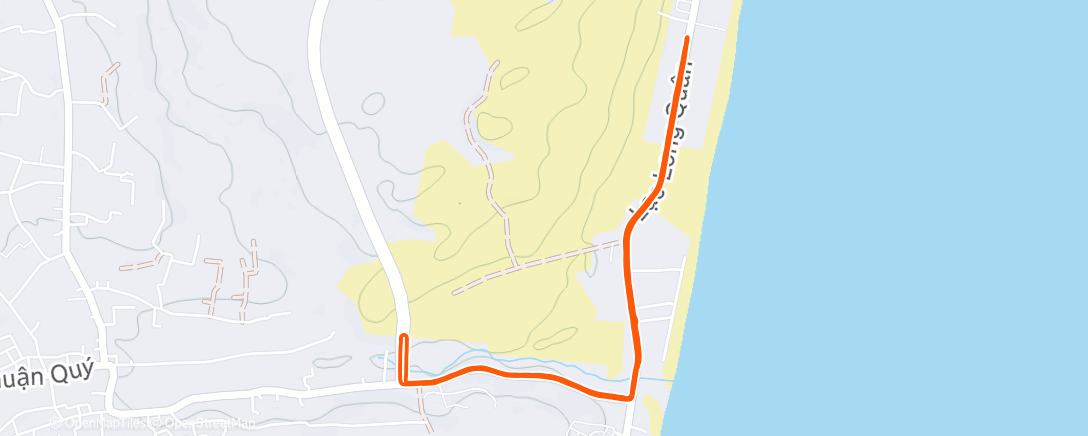 Map of the activity, Дневной забег