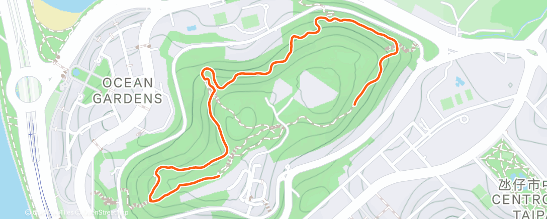 Карта физической активности (Afternoon Hike)