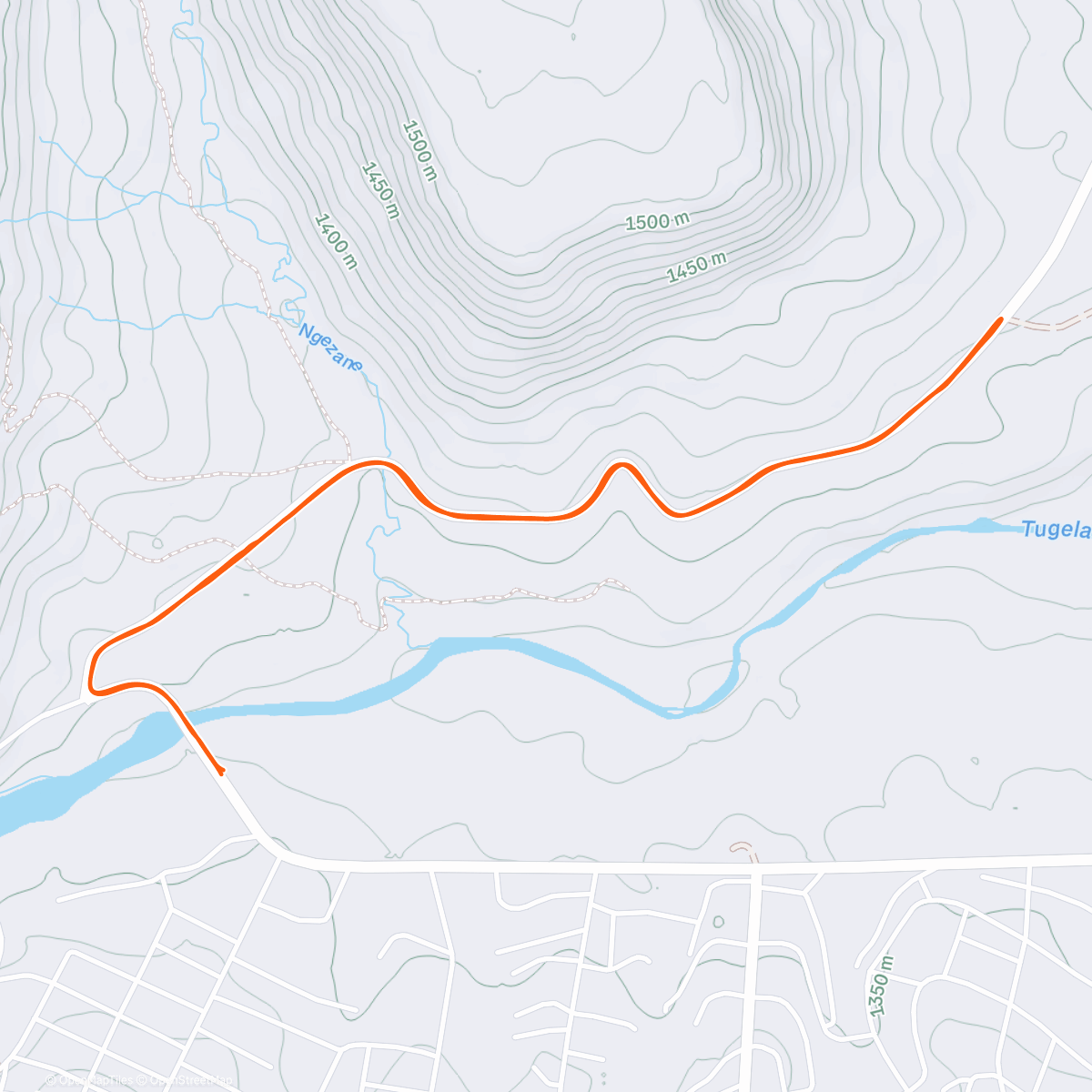 Map of the activity, Cannibals Cave Parkrun