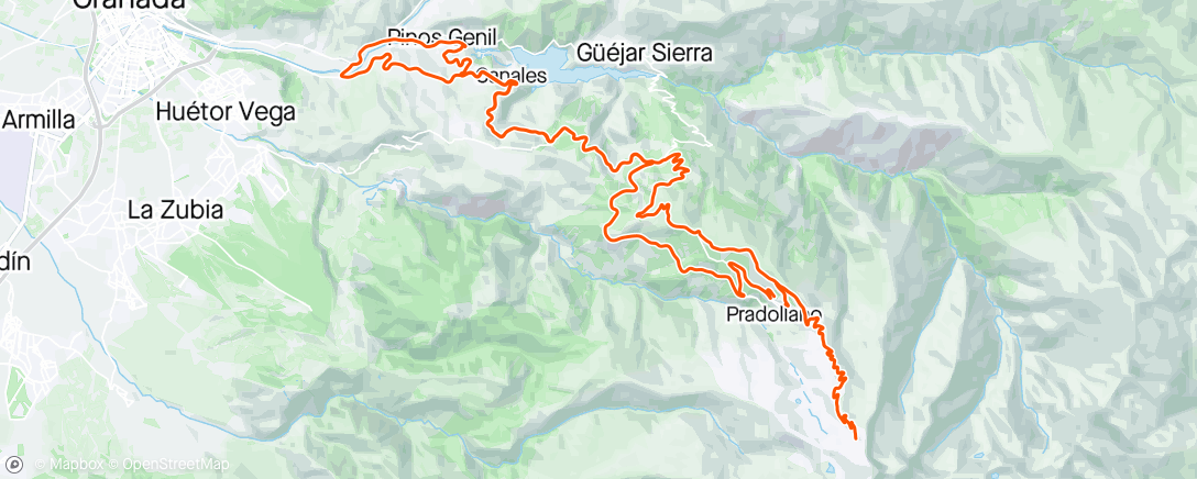 Map of the activity, Day 20, Sierra Nevada, TC 🇪🇸