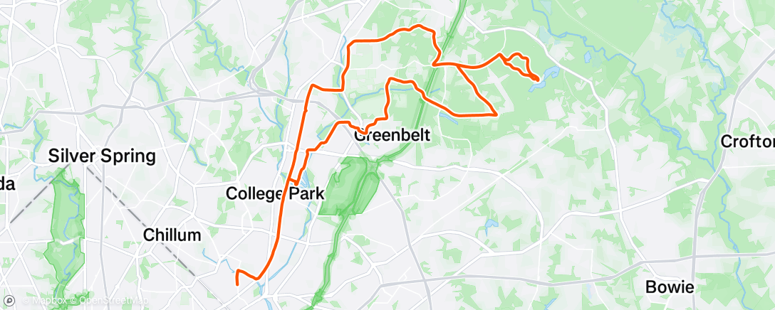 Map of the activity, Morning Ride