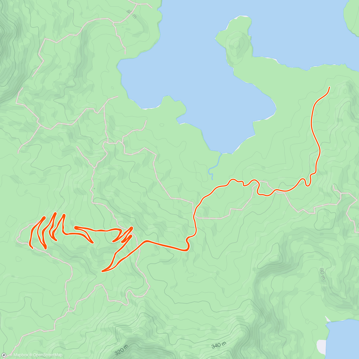 Map of the activity, first ride FFS