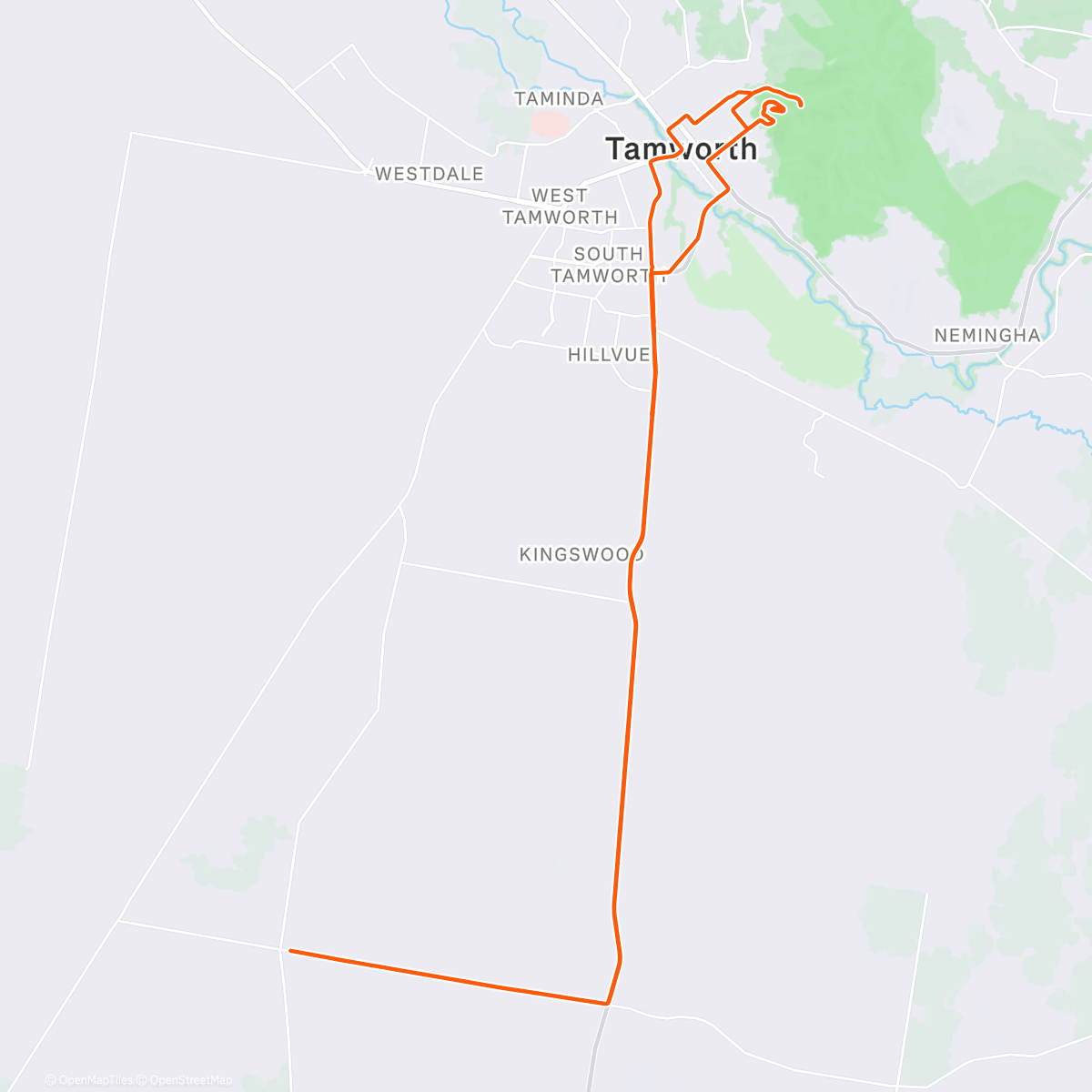 Map of the activity, Tamworth-it