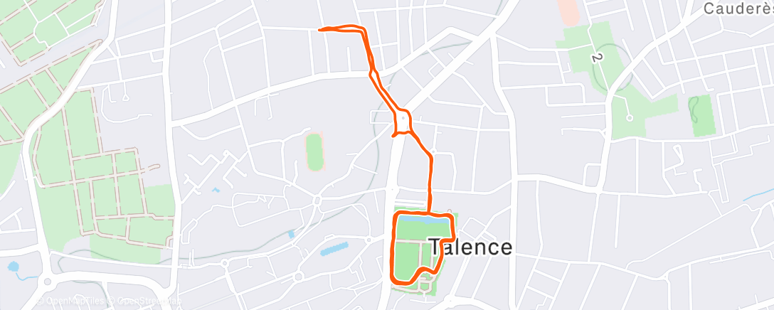 Map of the activity, Lunch Run