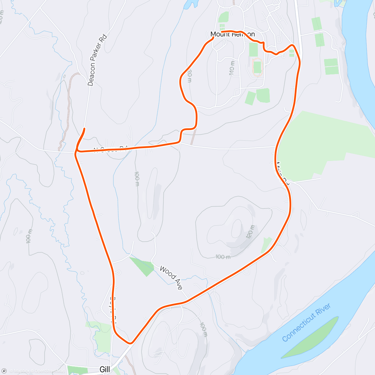 Map of the activity, Pretty run