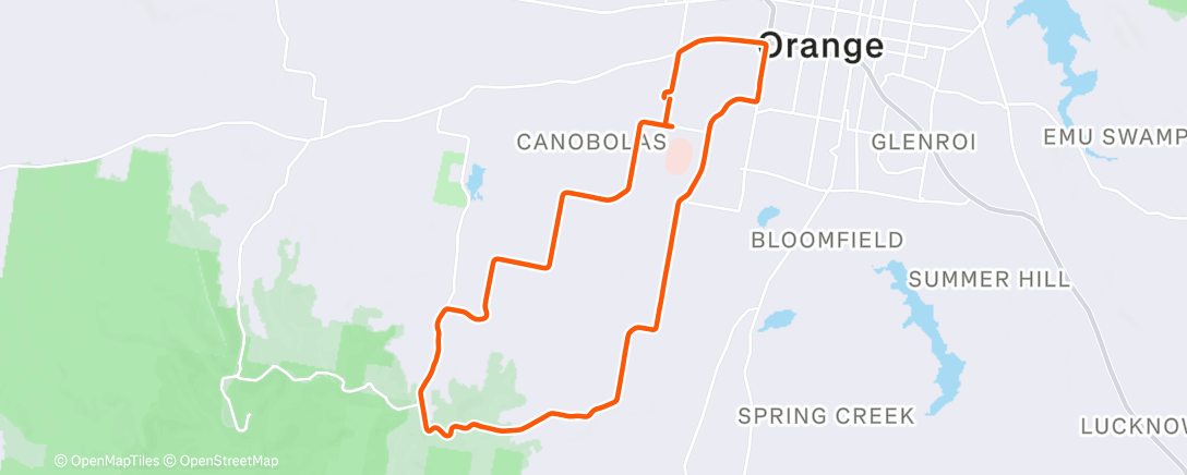 Map of the activity, Friday Pinn