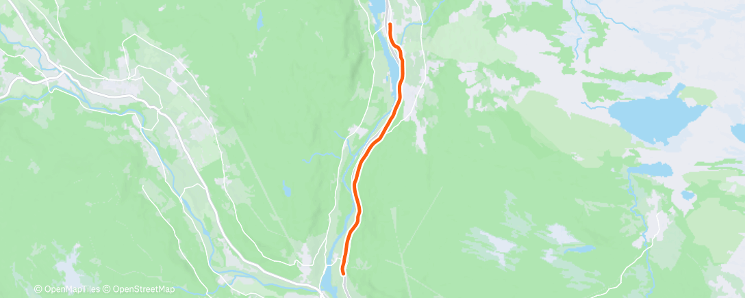 Map of the activity, Morning Run