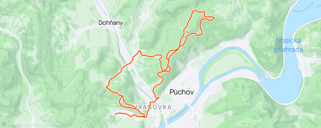 Map of the activity, Afternoon Mountain Bike Ride Otestovať inserty