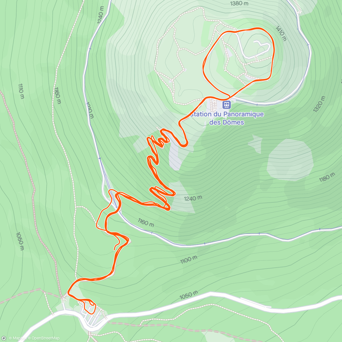 Mapa de la actividad, P(l)uy de D(+)ôme