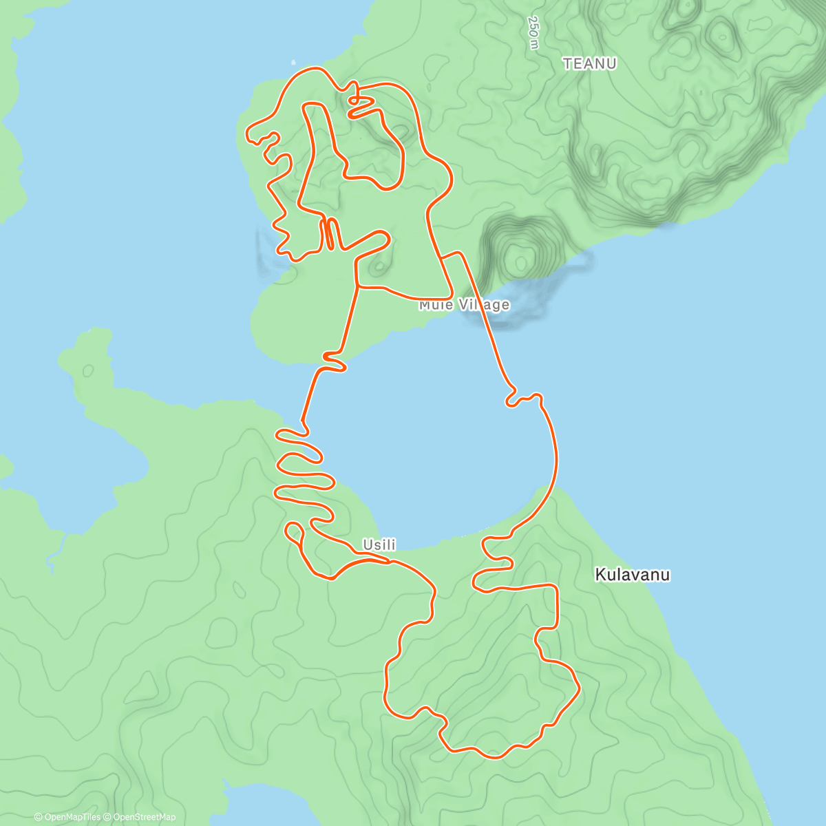 Map of the activity, Zwift - Watopia