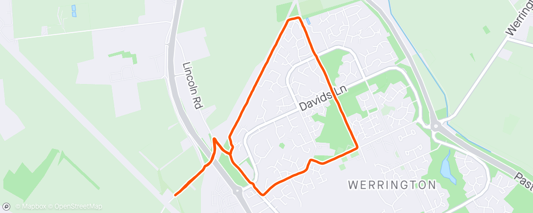 Map of the activity, Afternoon Run - Dragged my lazy arse out the door!! Felt good though!! 🙏🏽🏃🏽‍♂️🔥