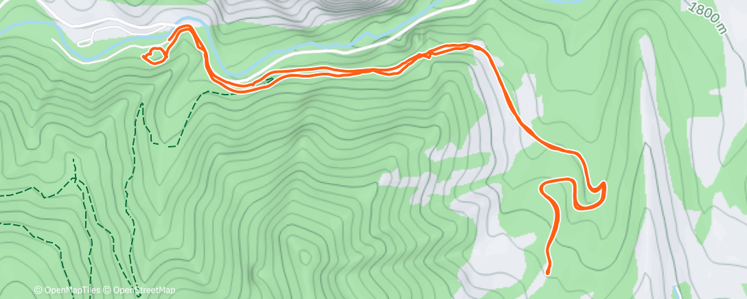 Map of the activity, Lunch Trail Run