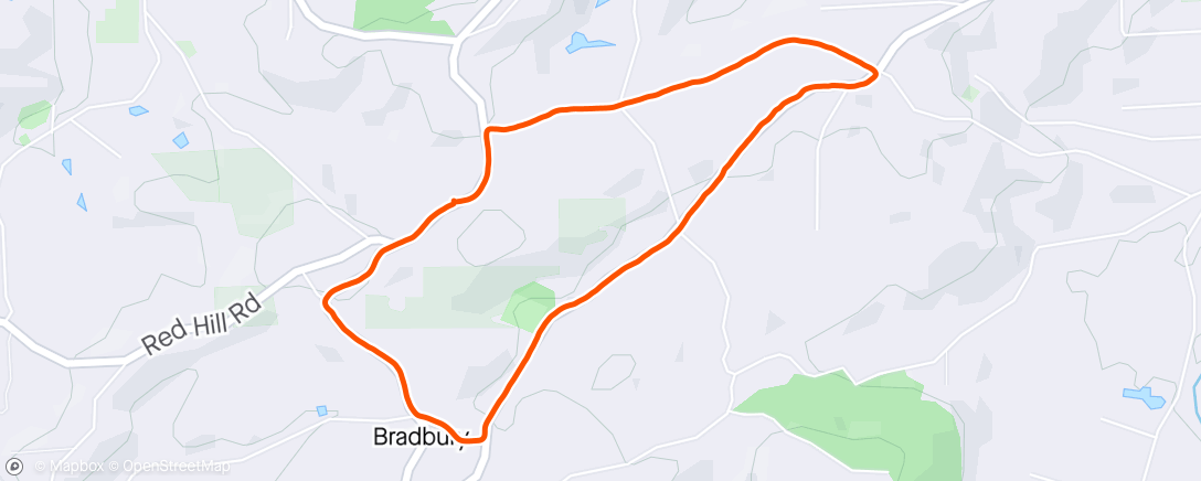 Map of the activity, Bradbury Loop