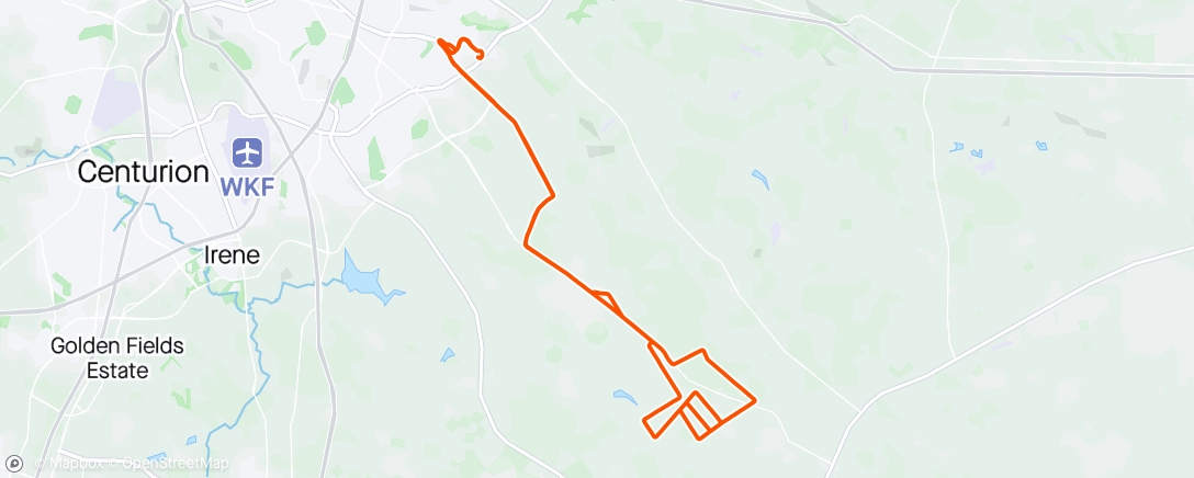 Mapa de la actividad (Morning Mountain Bike Ride - mild wind WNW)