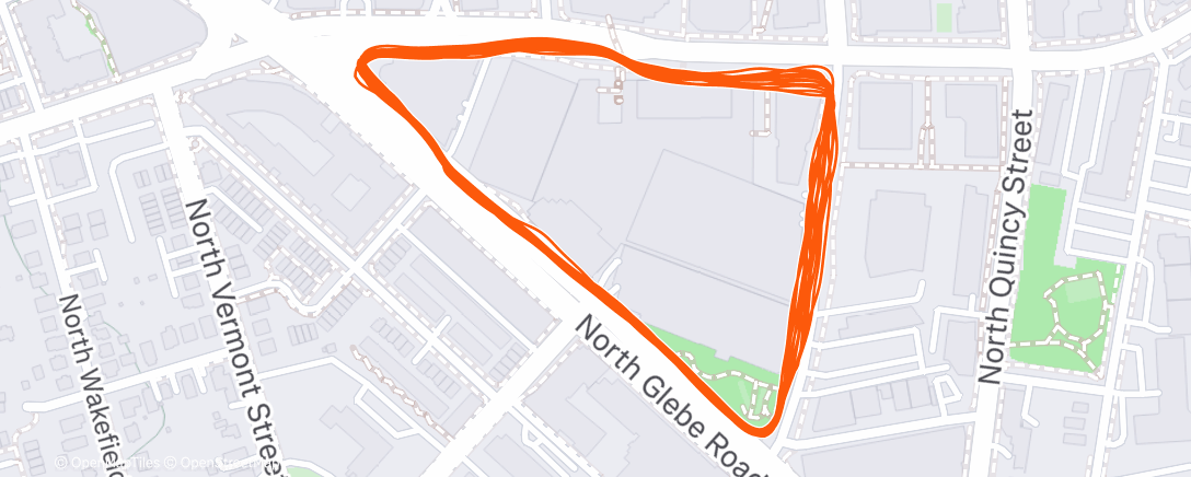 Map of the activity, Morning Run