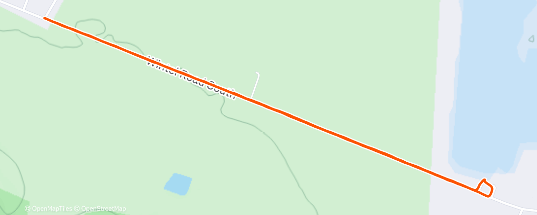 Map of the activity, Morning Run