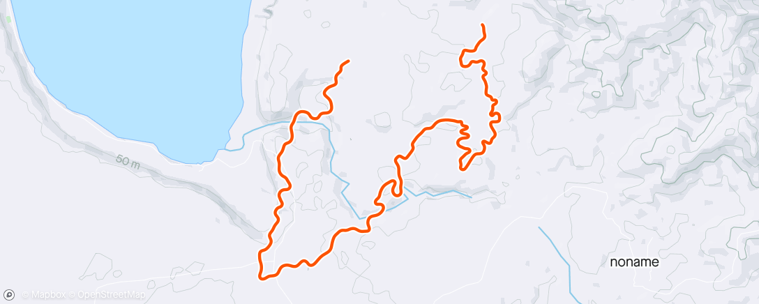 Map of the activity, Zwift - easy does it in Makuri Islands