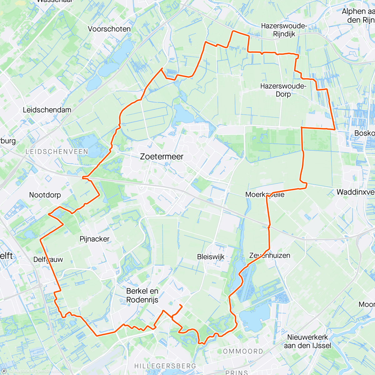 Map of the activity, Klein Giethoorn