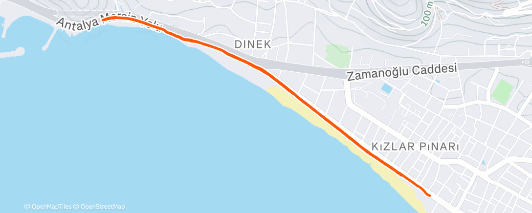 Карта физической активности (Evening Run)