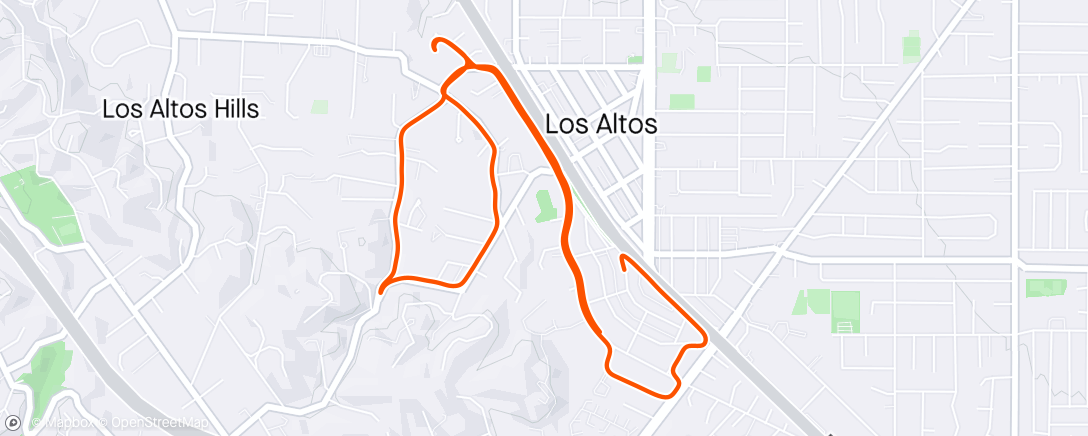Map of the activity, Tempo Tuesday