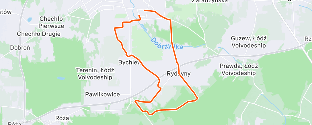 Map of the activity, Afternoon Gravel Ride