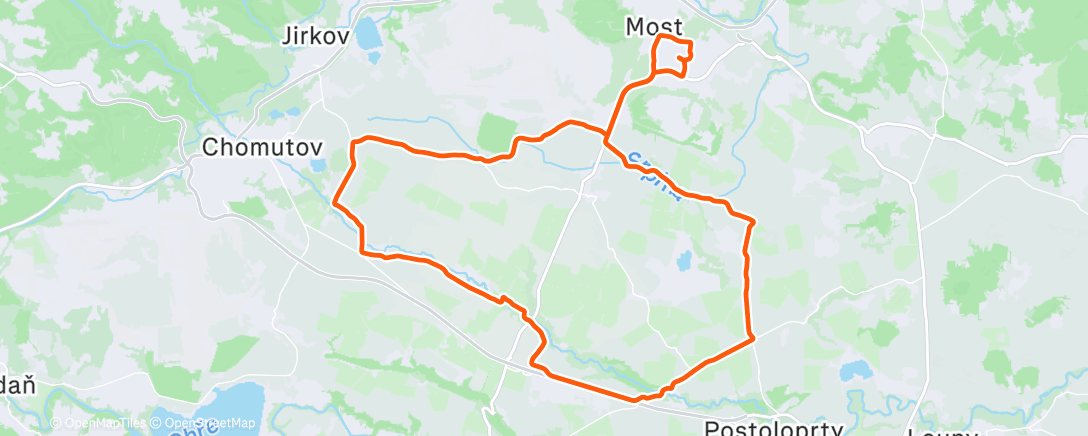 Map of the activity, Morning Ride