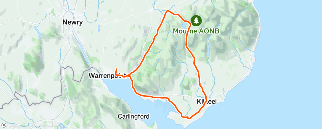 Map of the activity, Morning Ride