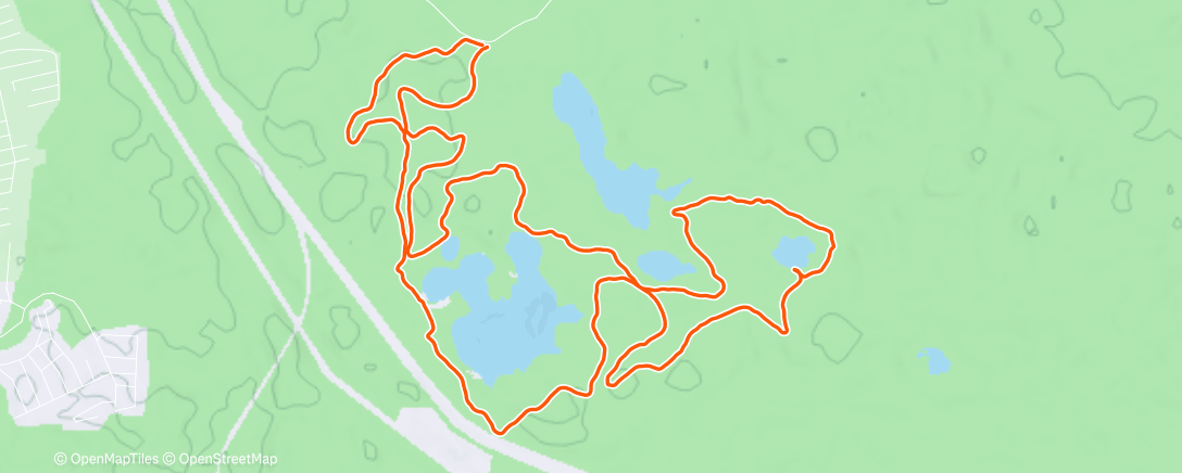 Map of the activity, Полуденный забег