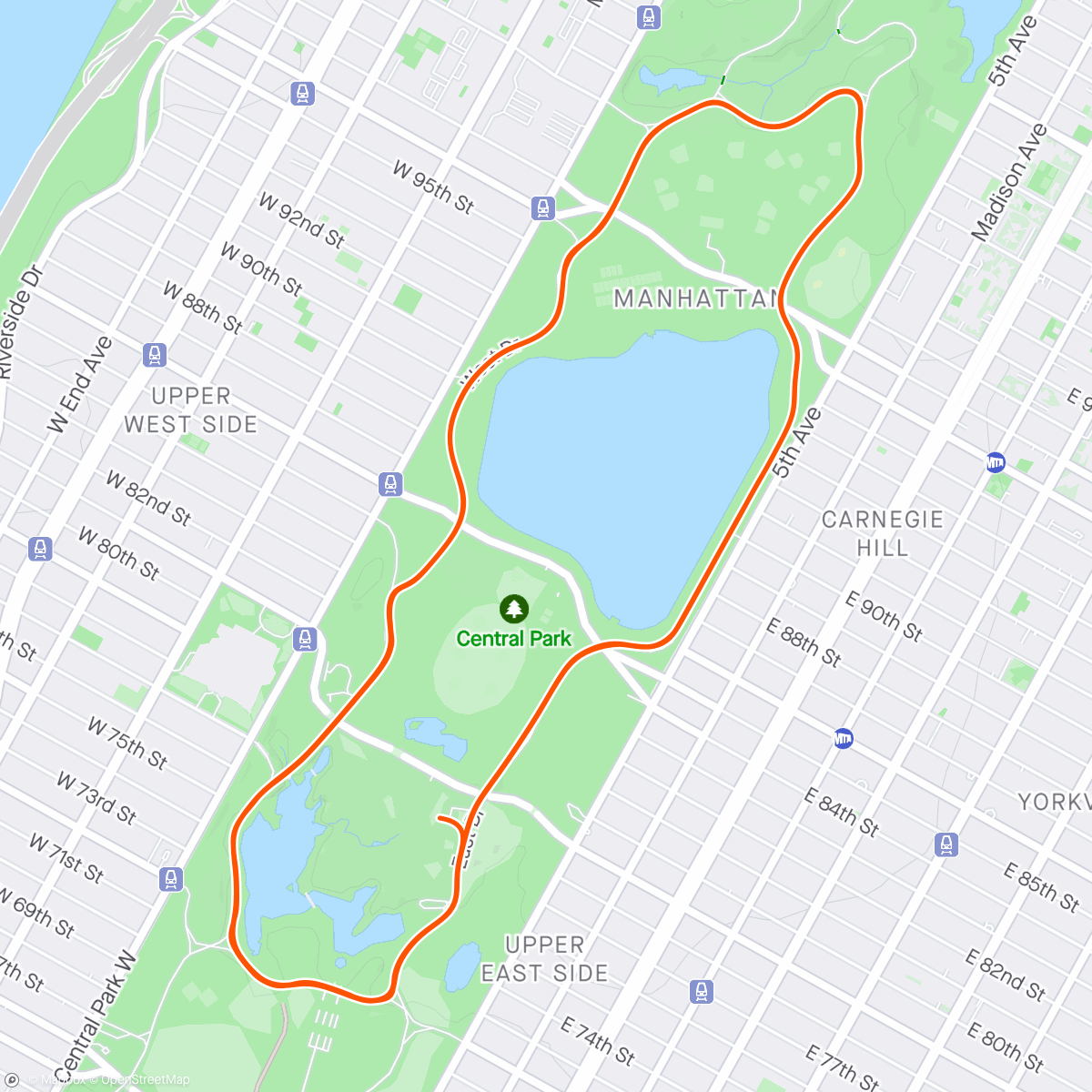 Map of the activity, Zwift - Race: Rachao ZTBR (B) on The 6 Train in New York