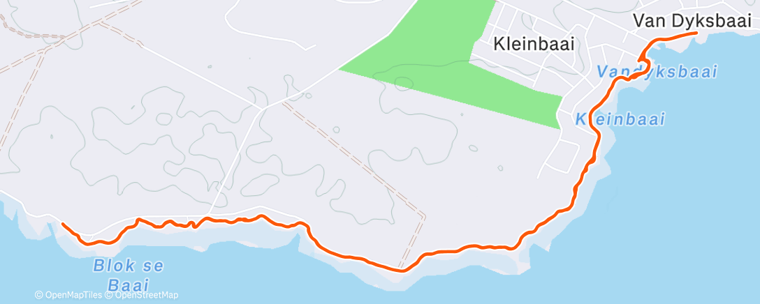 Map of the activity, Morning Run