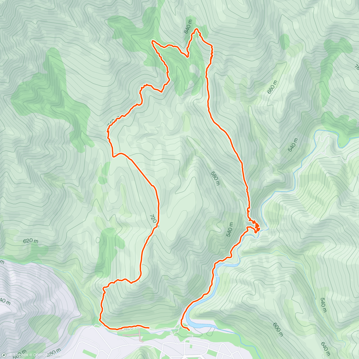 Map of the activity, Ridge lines and golden fields