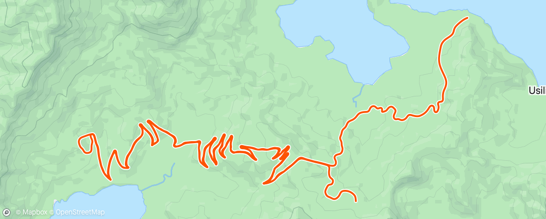 Map of the activity, Zwift - CoachCat: Tempo: 3 x 12 minutes on Road to Sky in Watopia