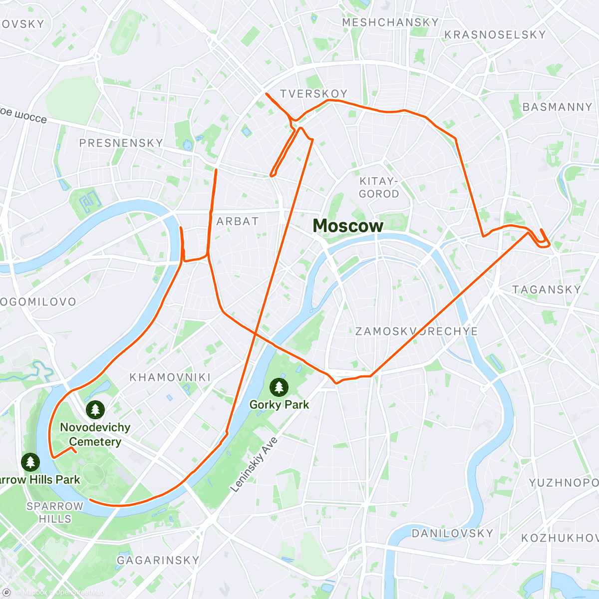 Map of the activity, Московский марафон 2023 🫶🏼