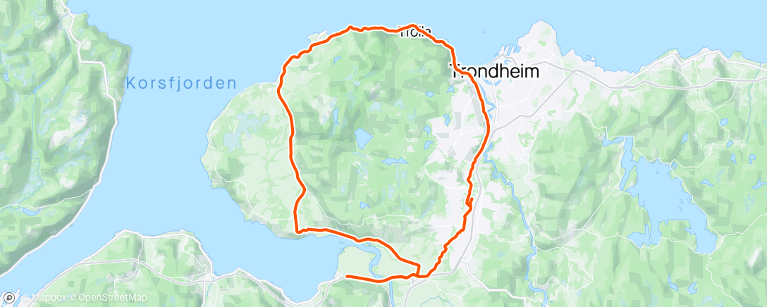 Map of the activity, Torsdagsturen med SSK