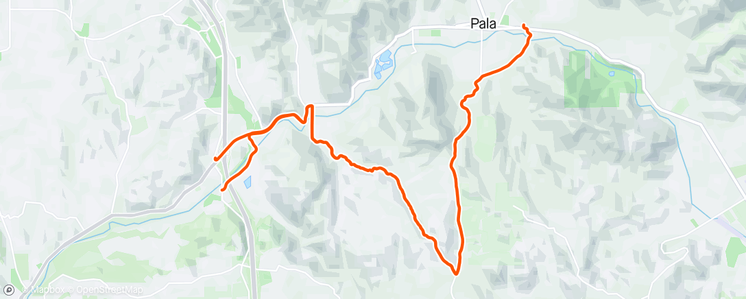 Map of the activity, Couser Canyon and Lilac Extension (dirt road) Repeats