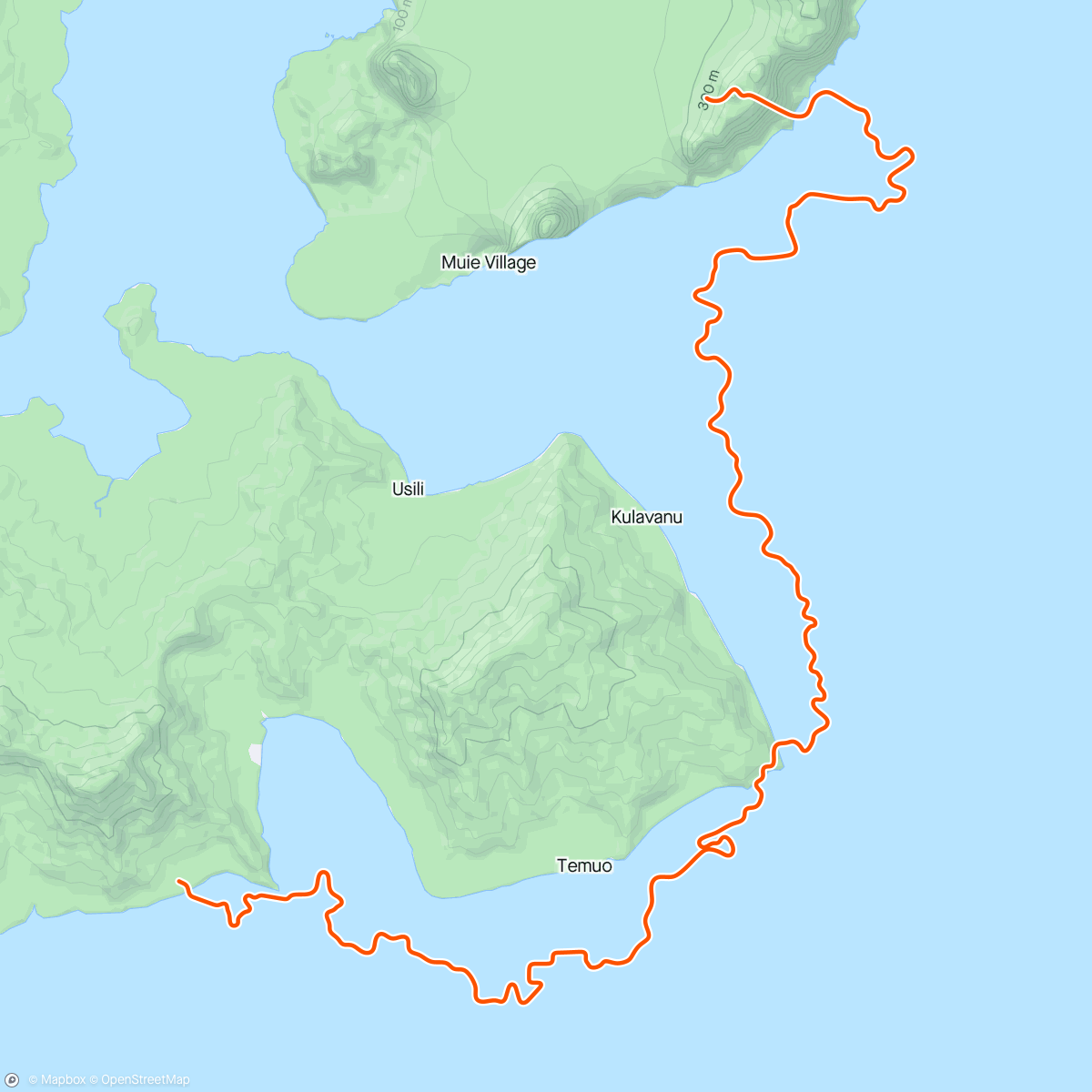 Mapa de la actividad (Zwift - Going Coastal in Watopia)