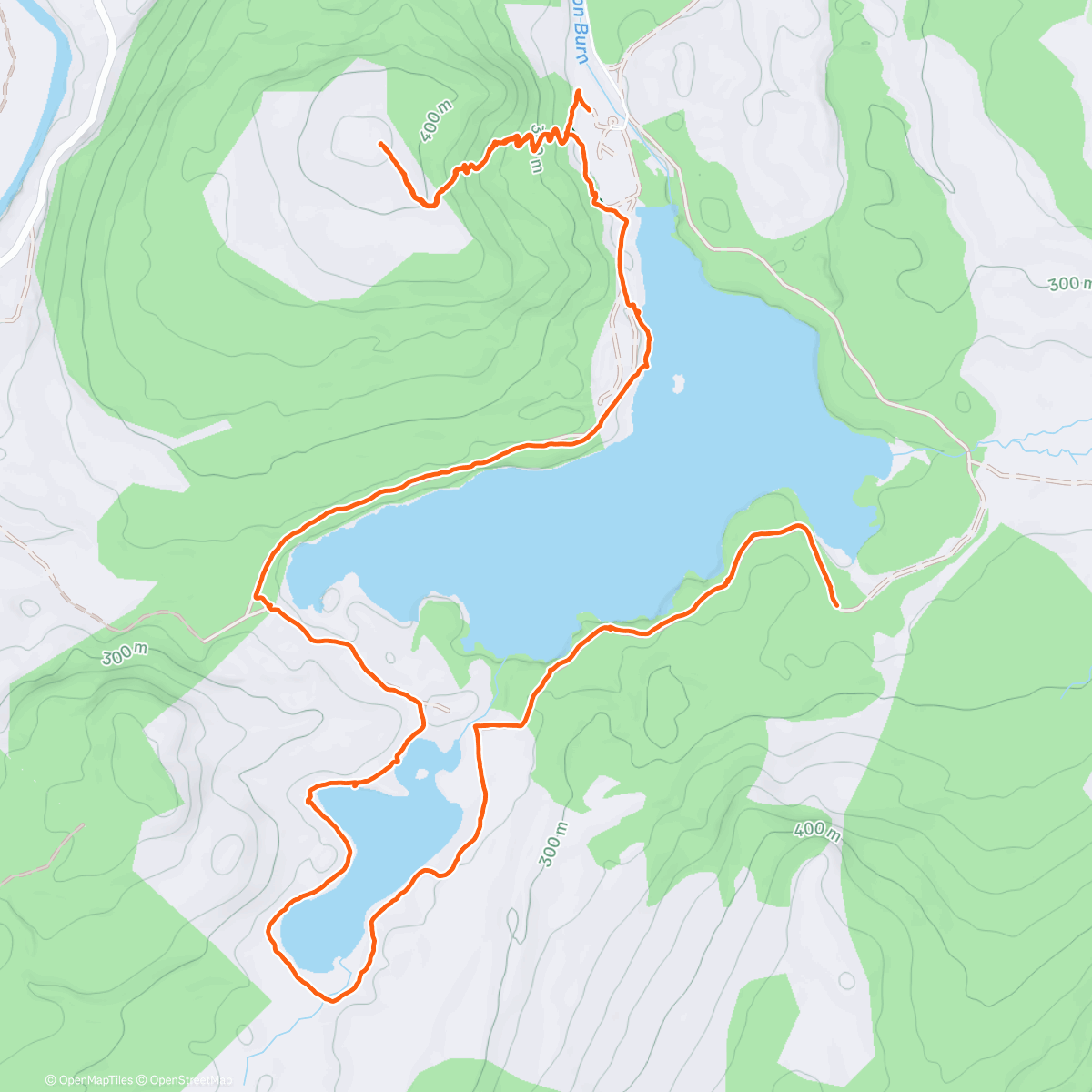 Map of the activity, Loch an Eilein